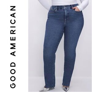 Good American Plus Size Good Classic Slim Straight Jeans NWT [3504]